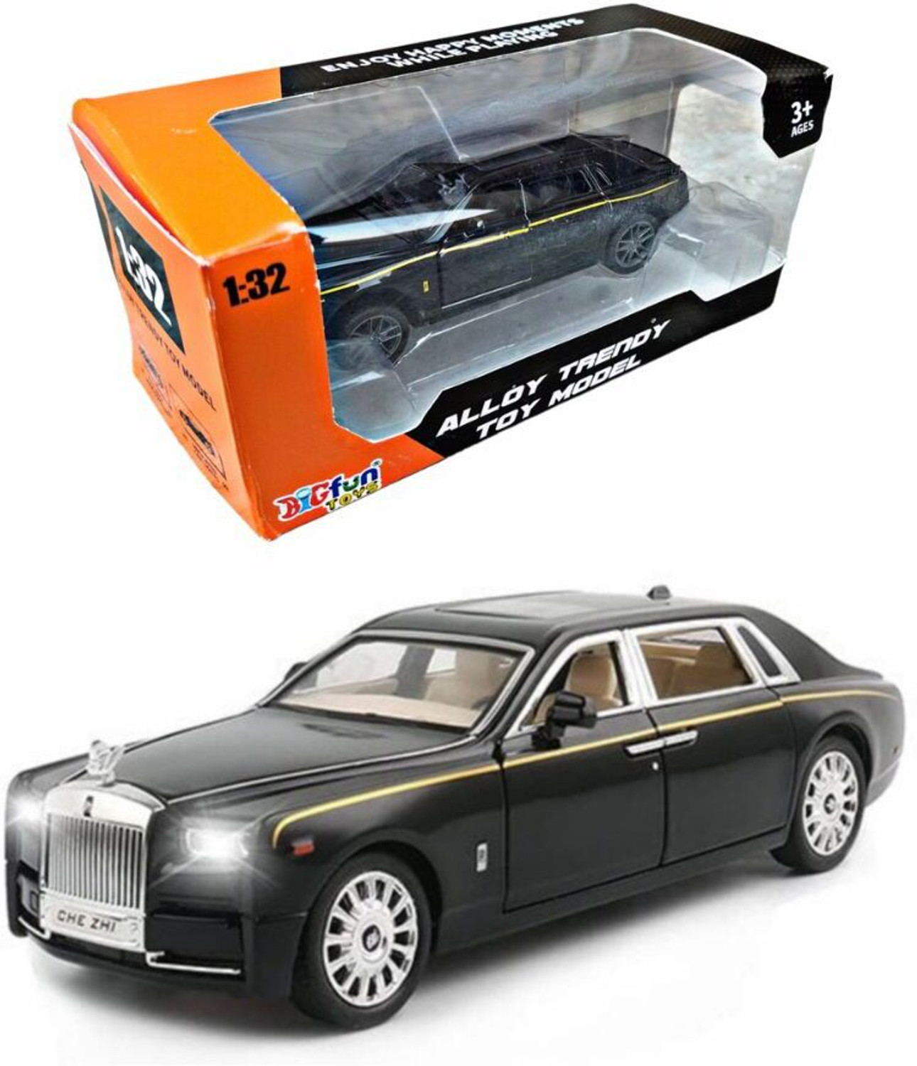 Image of Kidzoy Mercedes-Benz 300 SL Gullwing 1:36 Diecast Model (Beige)