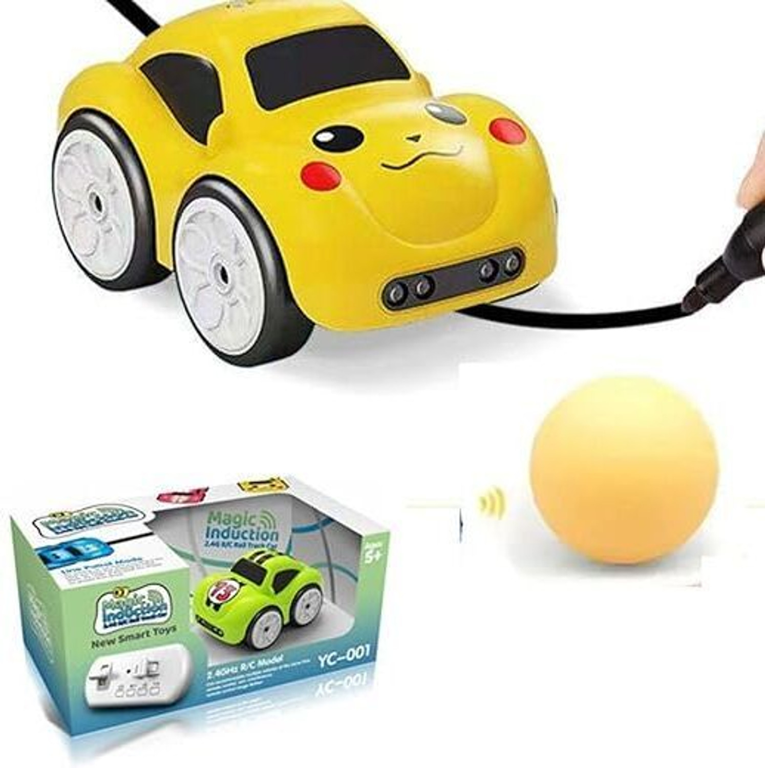 Image of Wonderbox Magic Sensor Bus RC Toy | Obstacle Avoid | LED | Boys Girls (Multicolor)