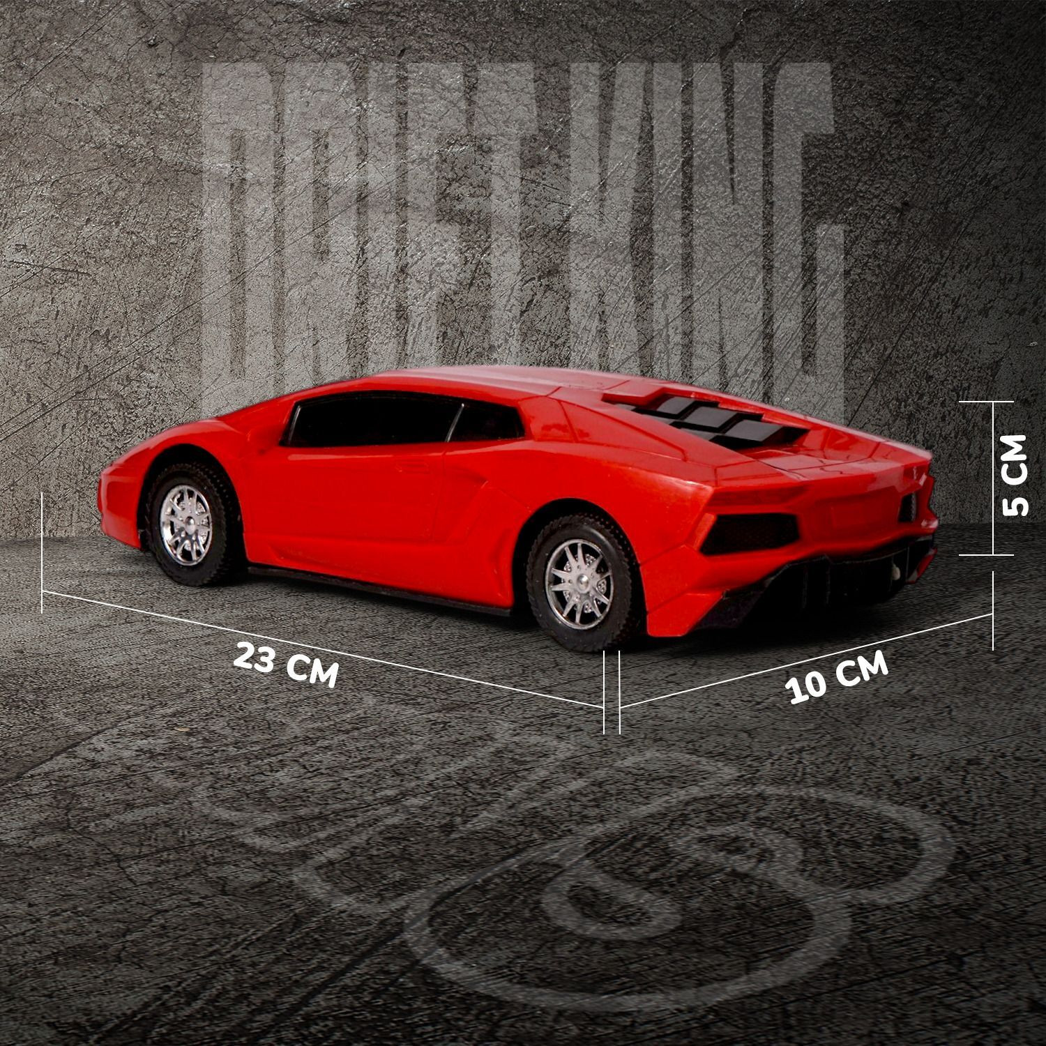 Image of SMART BOY Premium Sports Style Remote Control Racing Car - Sleek Design, LED Lights (Red)