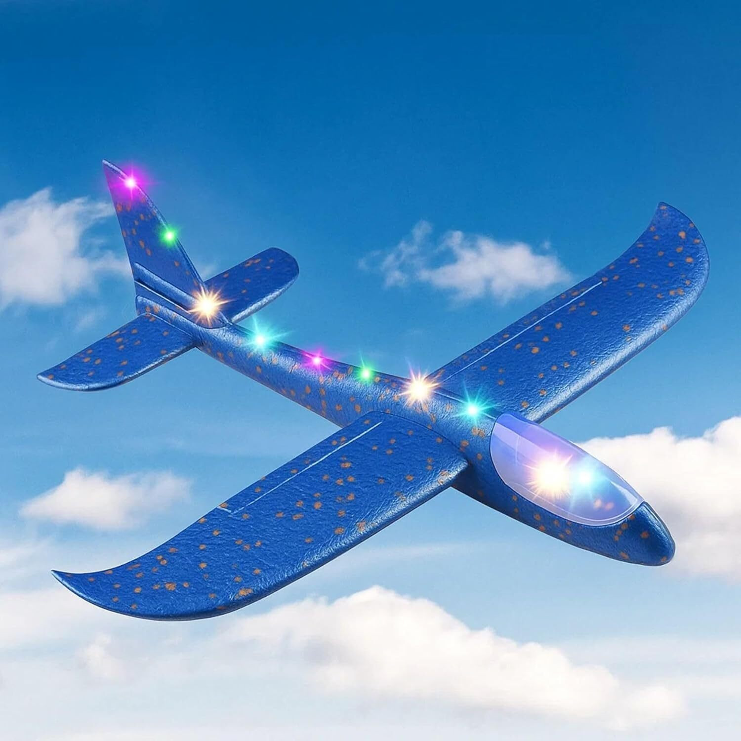 Image of IMMUTABLE Foam Remote Control RC Planes for Kids, RC Fighter Jet with Light OMW17 (Multicolor)