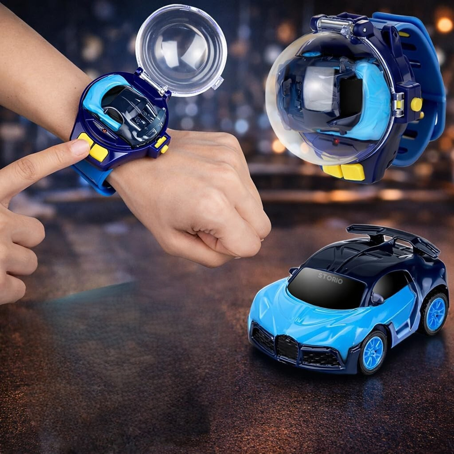 Image of Wonderbox Magic Sensor Bus RC Toy | Obstacle Avoid | LED | Boys Girls (Multicolor)