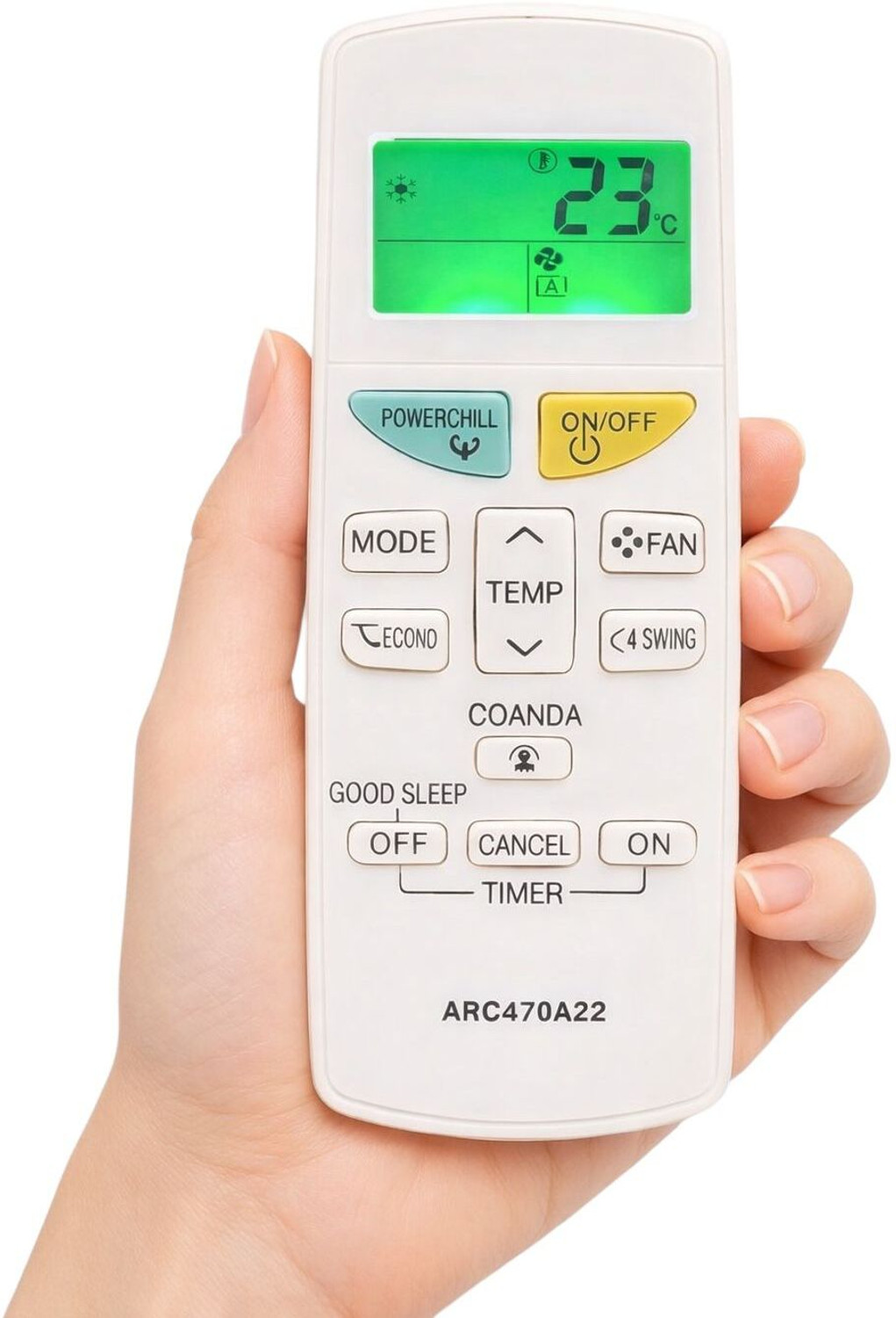 Image of Electvision ARC484B32 Daikin Remote Controller (White)