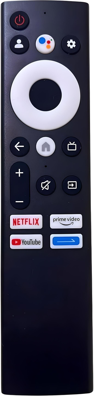 Crystonics LED 378 Voice & Bluetooth Remote Control For 4K Smart TV Compatible with Croma Full HD Android Smart LED TV, Croma 4K Ultra HD Smart LED TV Remote Controller (Black) - Image 1