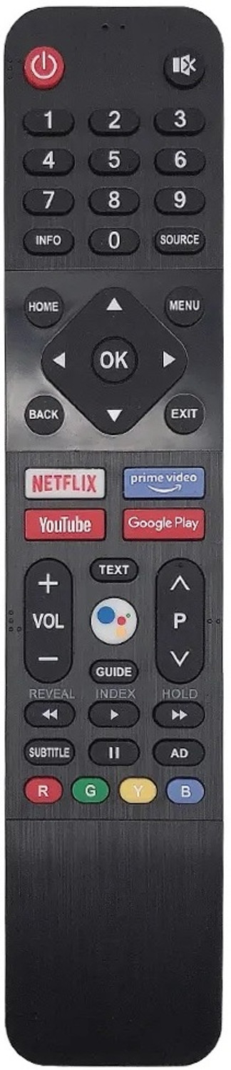 Image of REGENTECOM Smart TV Remote (OEOESM) Thomson Smart TV, Lloyd Smart TV, Infinix Smart TV, Itel Smart TV, Compaq Smart TV Remote Controller (Black)