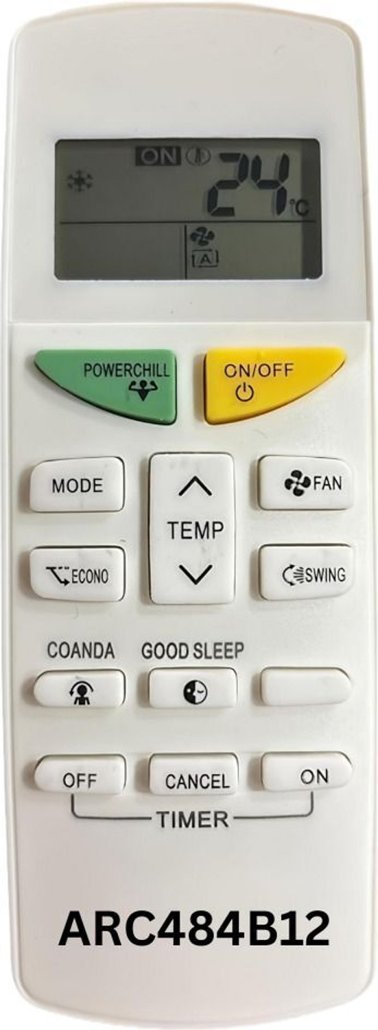 Image of Electvision ARC484B32 Daikin Remote Controller (White)