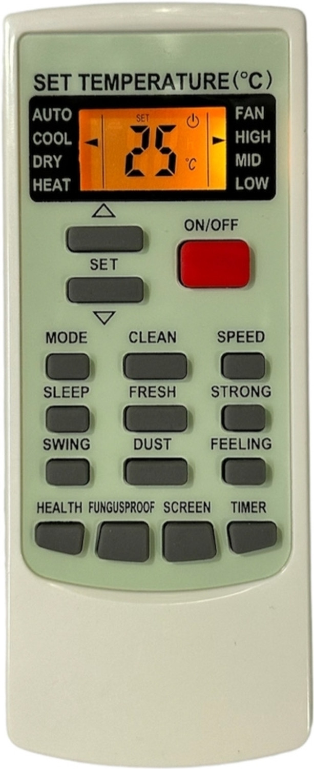 Image of miracles in hand MIH102B AC REMOTE COMPATIBLE WITH (IFEEL FUNCTION) LLOYD Remote Controller (White)