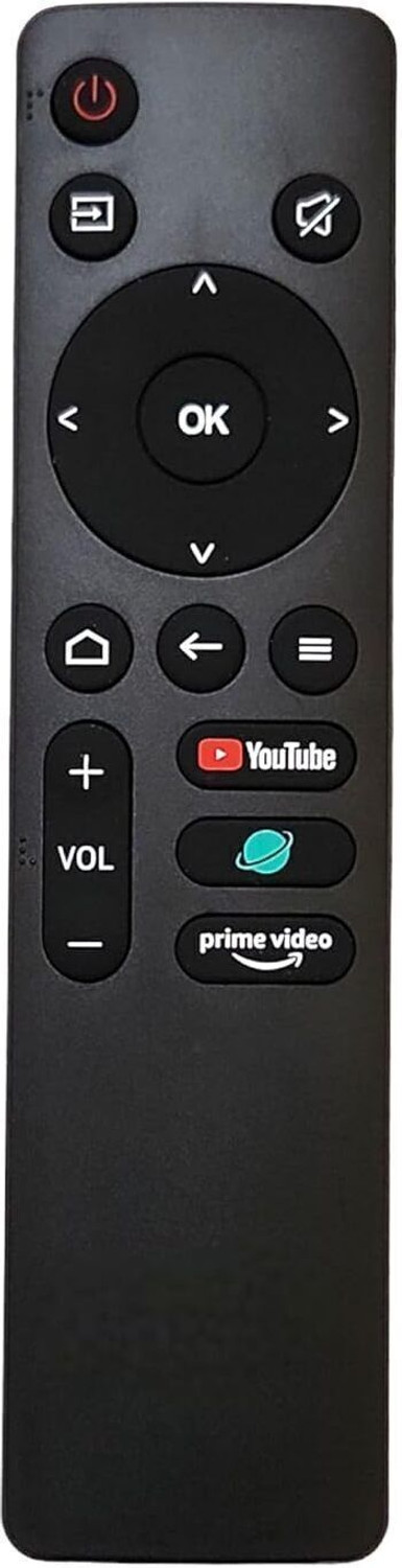 Image of REGENTECOM Smart TV Remote (OEOESM) Thomson Smart TV, Lloyd Smart TV, Infinix Smart TV, Itel Smart TV, Compaq Smart TV Remote Controller (Black)