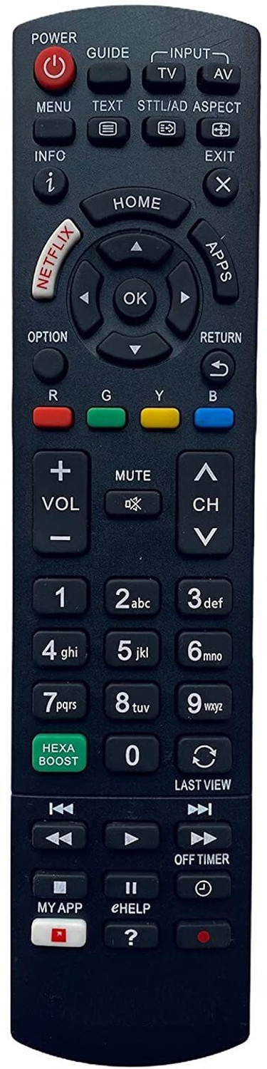 Image of Hybite Remote Compatible with HAIER Smart LED TV Remote Control Model NO:HTR-U27E with YouTube & Netflix Function (Exactly Same Remote Will Only Work) Haier LED TV Remote Controller (Black)