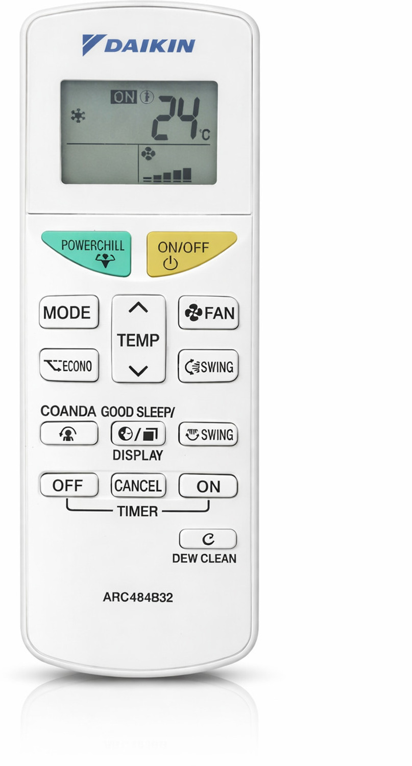 Image of Electvision ARC484B32 Daikin Remote Controller (White)