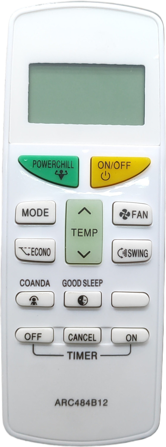 Image of Electvision ARC484B32 Daikin Remote Controller (White)