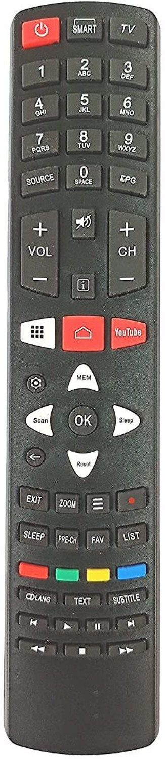 BhalTech LED LCD Smart TV Compatible for Micromax Tv Remote Controller (Black) - Image 1