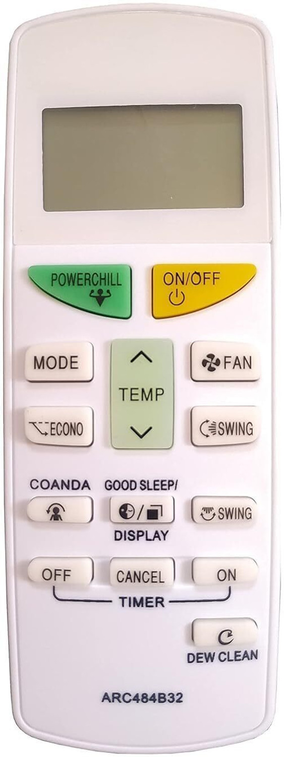 Image of Electvision ARC484B32 Daikin Remote Controller (White)