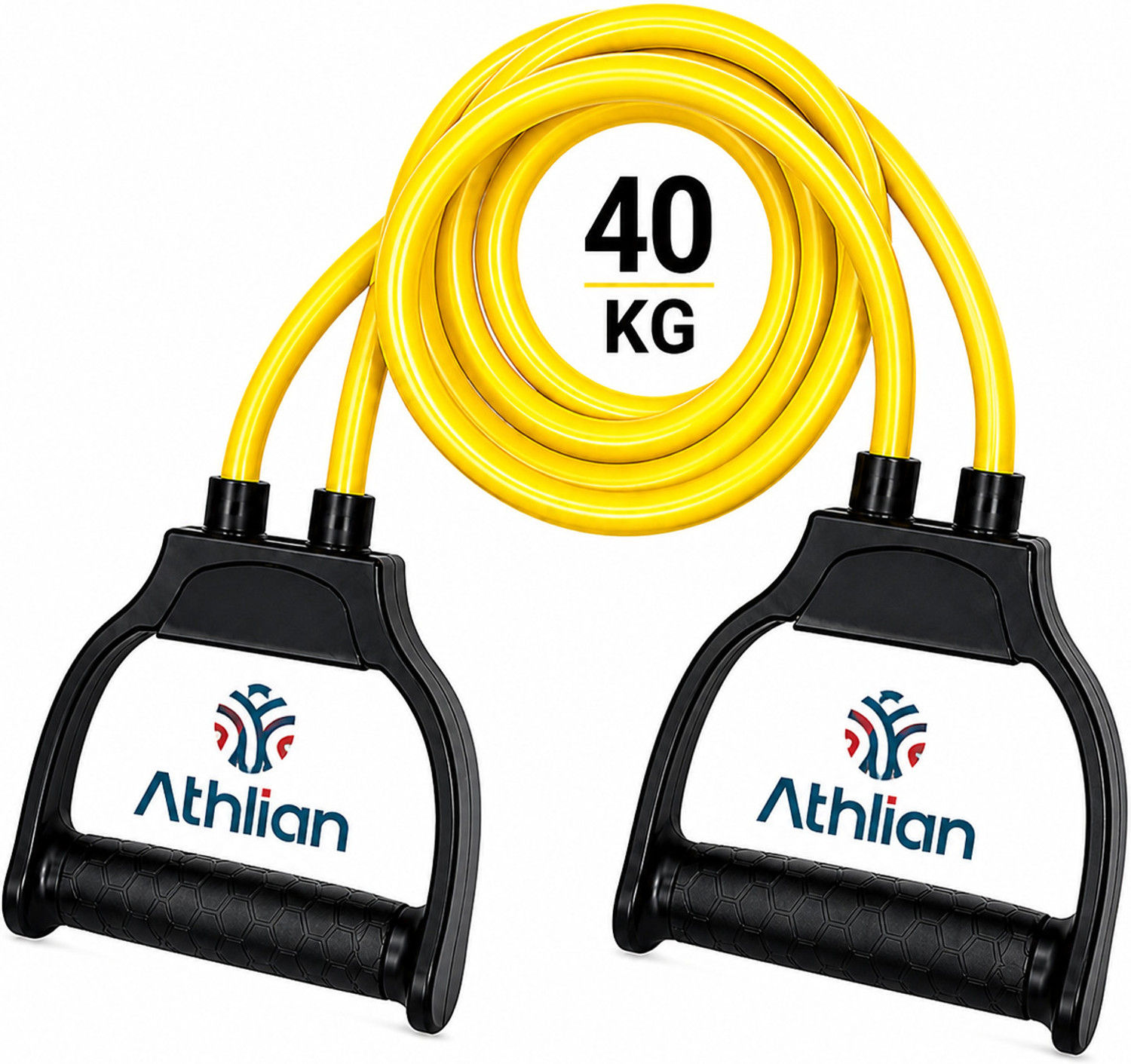 Athlian Double Toning Tube Pull Exercise Band for Stretching, Workout, Home Gym_TB156 Resistance Tube (Multicolor) - Image 1