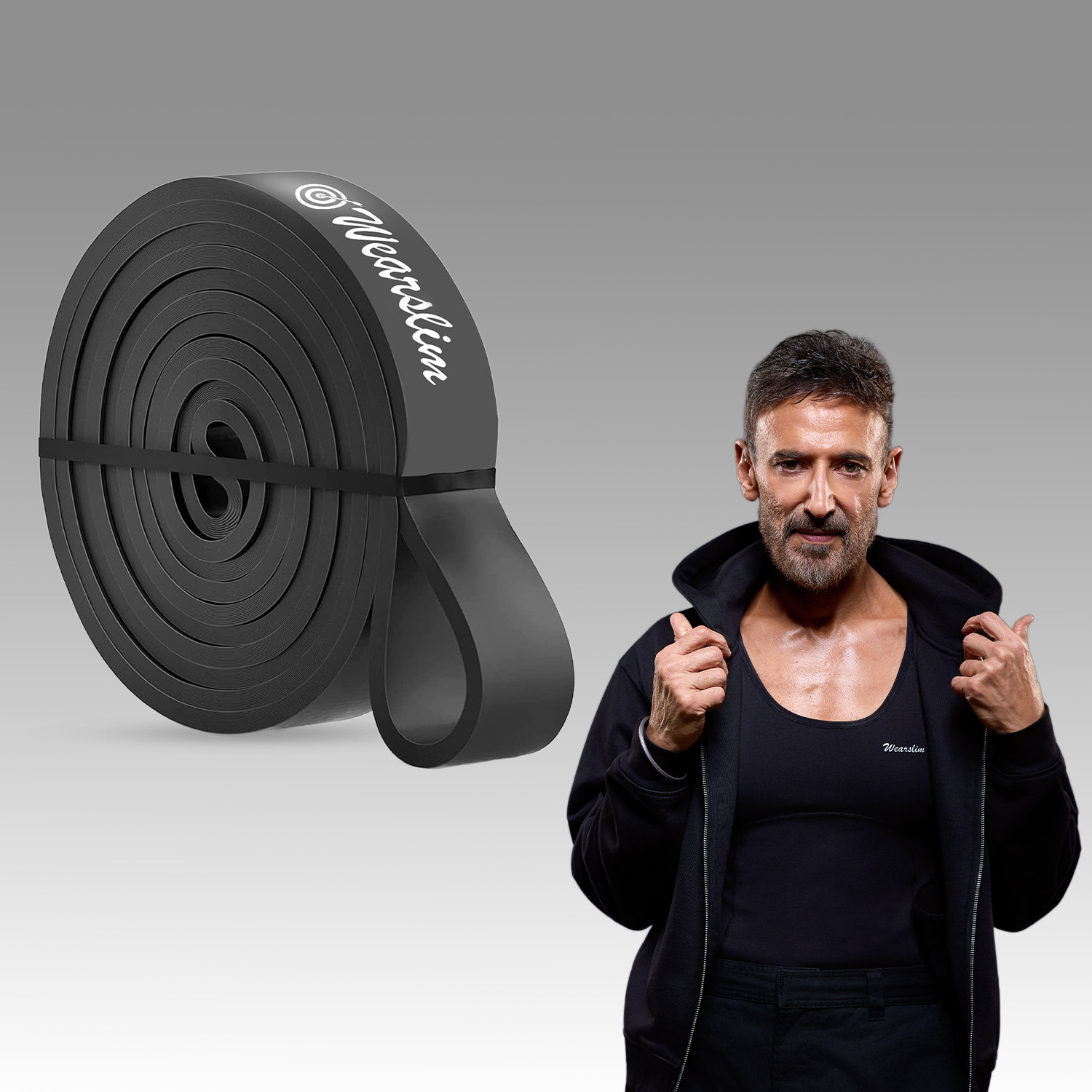 Wearslim Resistance Bands for Strength Training (Black) - Image 1
