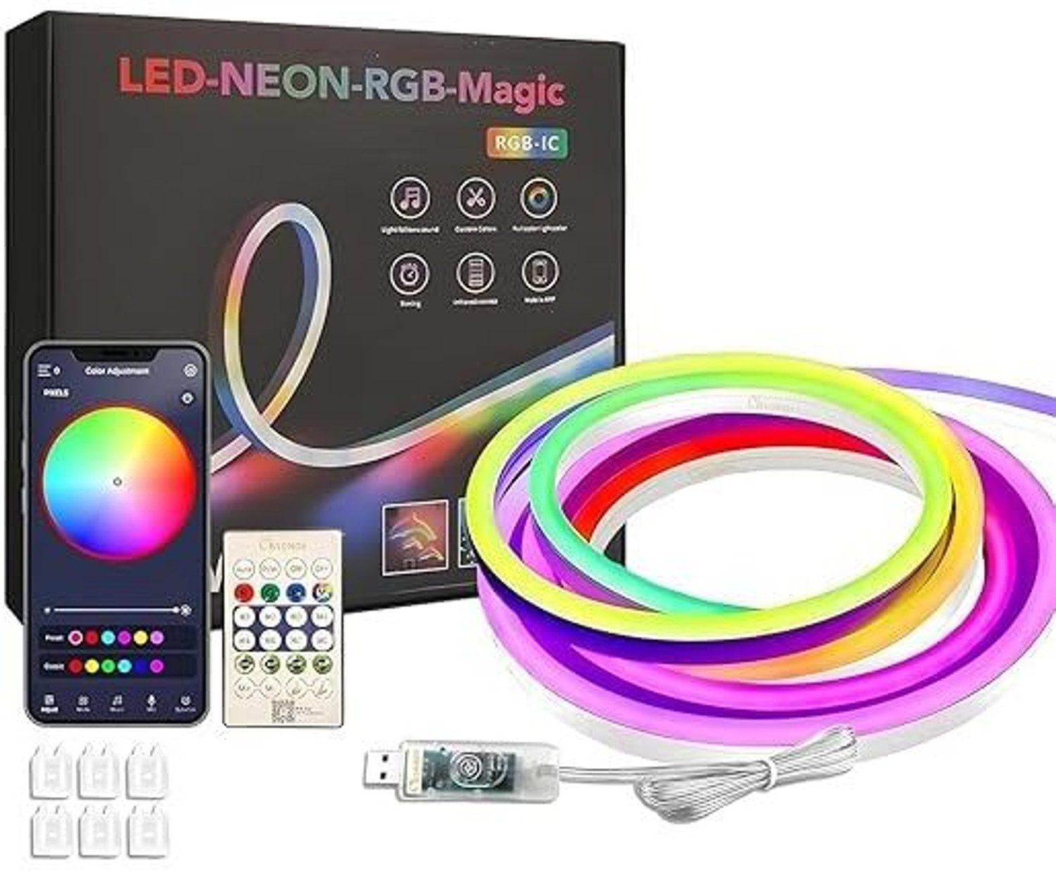 Image of stocksy 46 LEDs 5 m Multicolor Color Changing Bulb Rice Lights (Pack of 1)