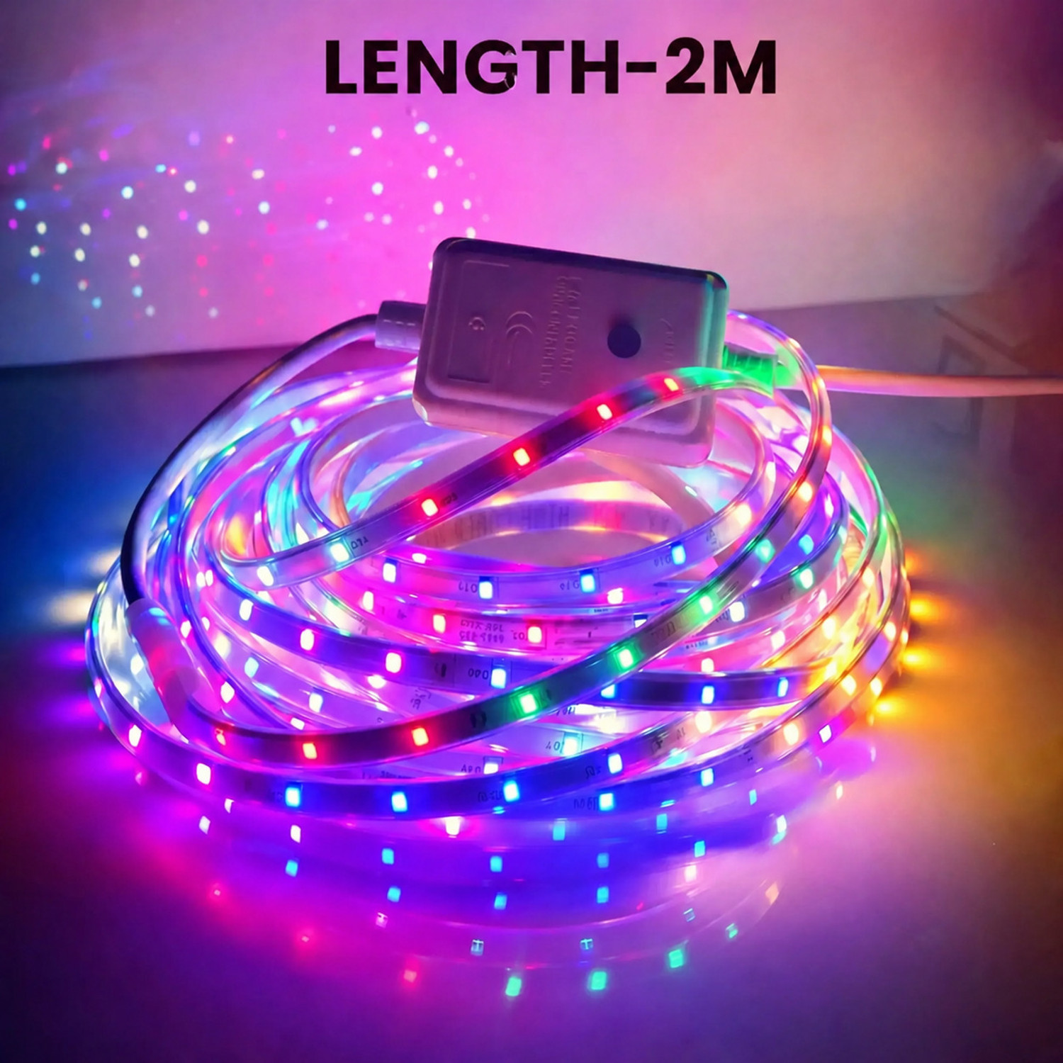 Image of spark world 1200 LEDs 2 m Yellow Steady Strip Rice Lights (Pack of 1)