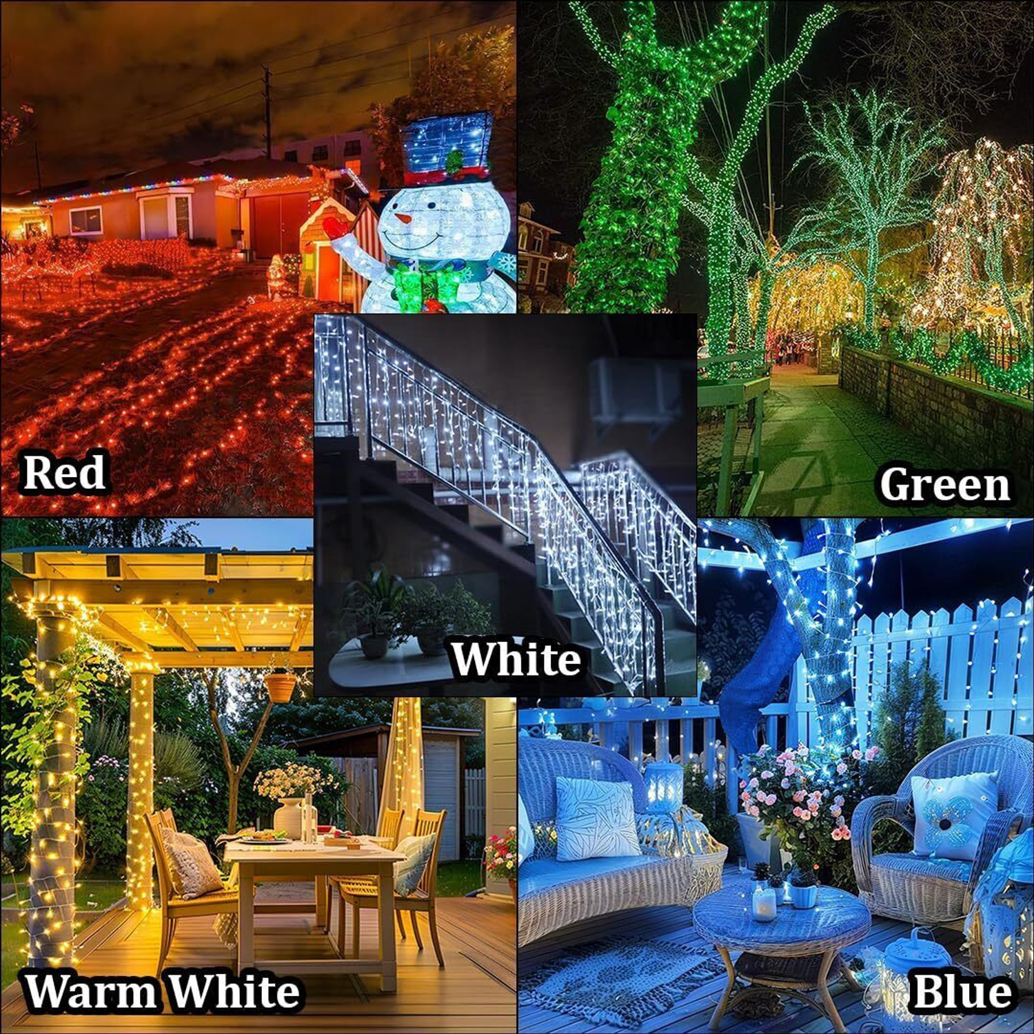 Image of FIZZYTECH 40 LEDs 11 m Multicolor Steady String Rice Lights (Pack of 20)
