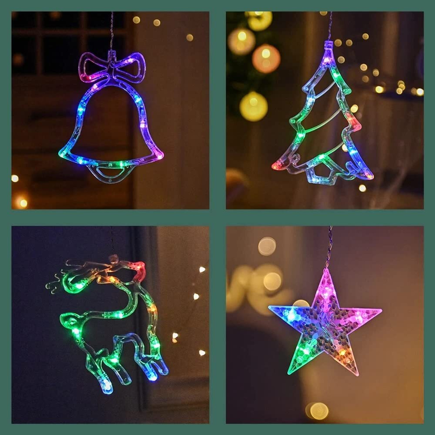 Image of Trust Ware 138 LEDs 3 m Multicolor Color Changing, Flickering, Steady Bell Rice Lights (Pack of 1)