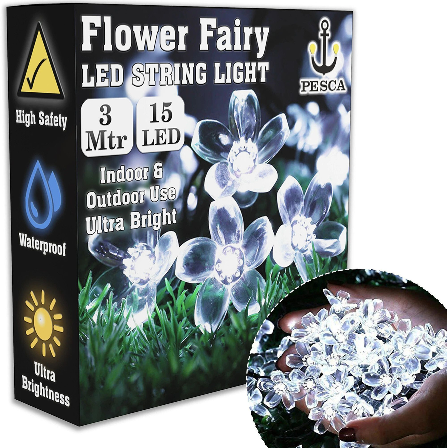 Image of stocksy 46 LEDs 5 m Multicolor Color Changing Bulb Rice Lights (Pack of 1)
