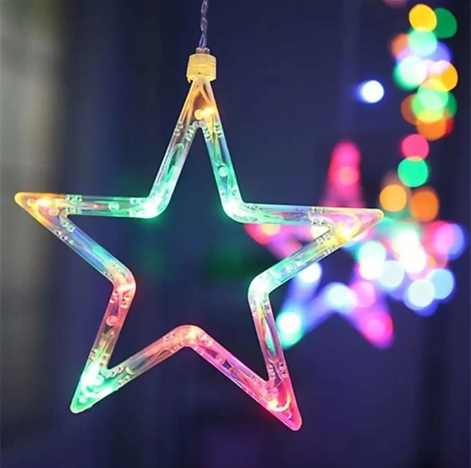 Image of Sensi 138 LEDs 2.5 m Multicolor Color Changing, Flickering Star Rice Lights (Pack of 1)
