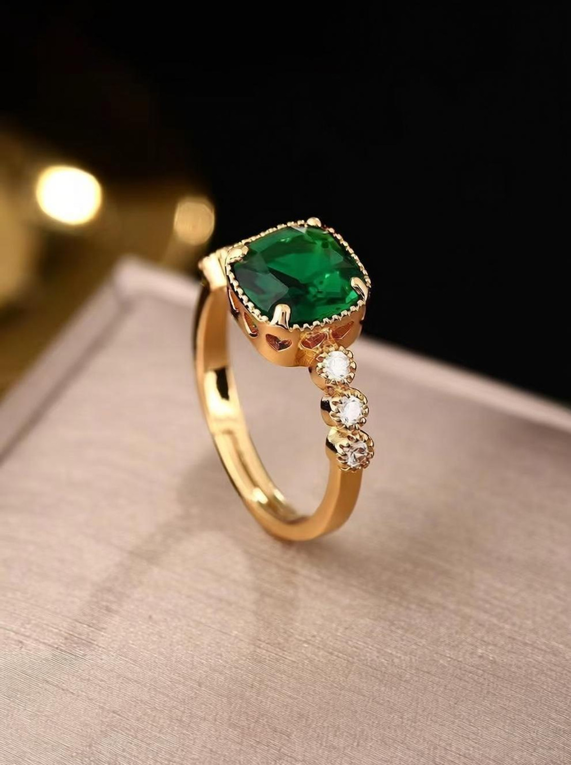 Image of AL Minza Stainless Steel Silver Plated Ring
