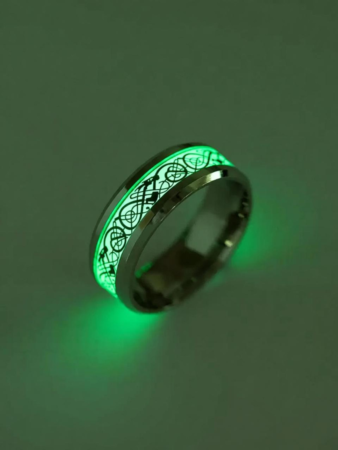 vien Glow Dragon Silver Ring - Image 1