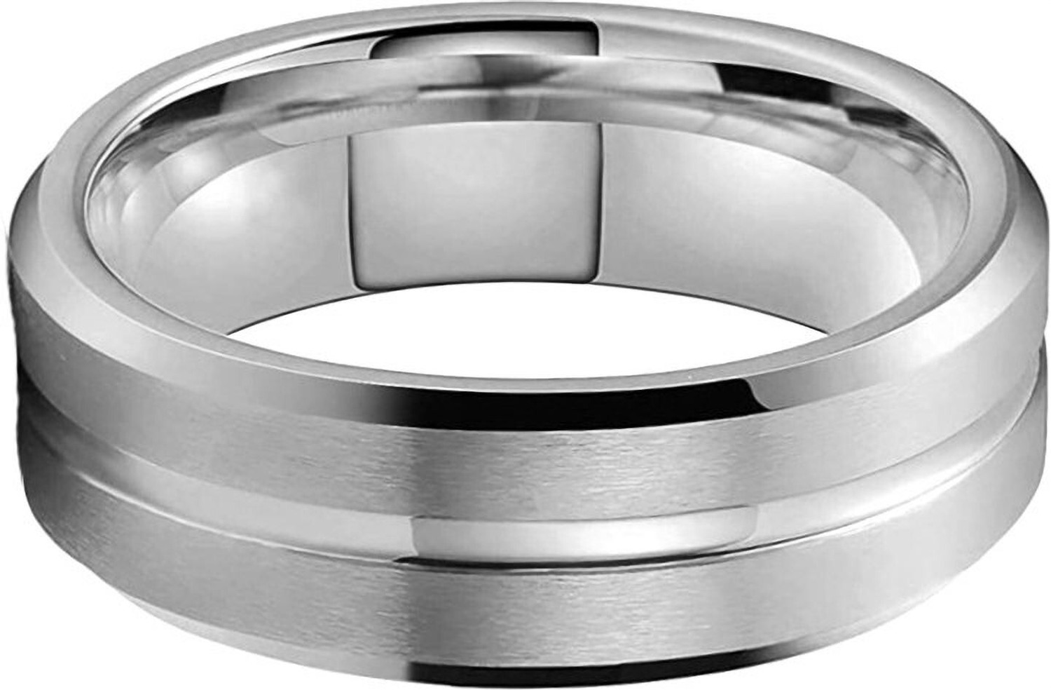Image of YELLOW CHIMES Metal Black Silver Plated Ring