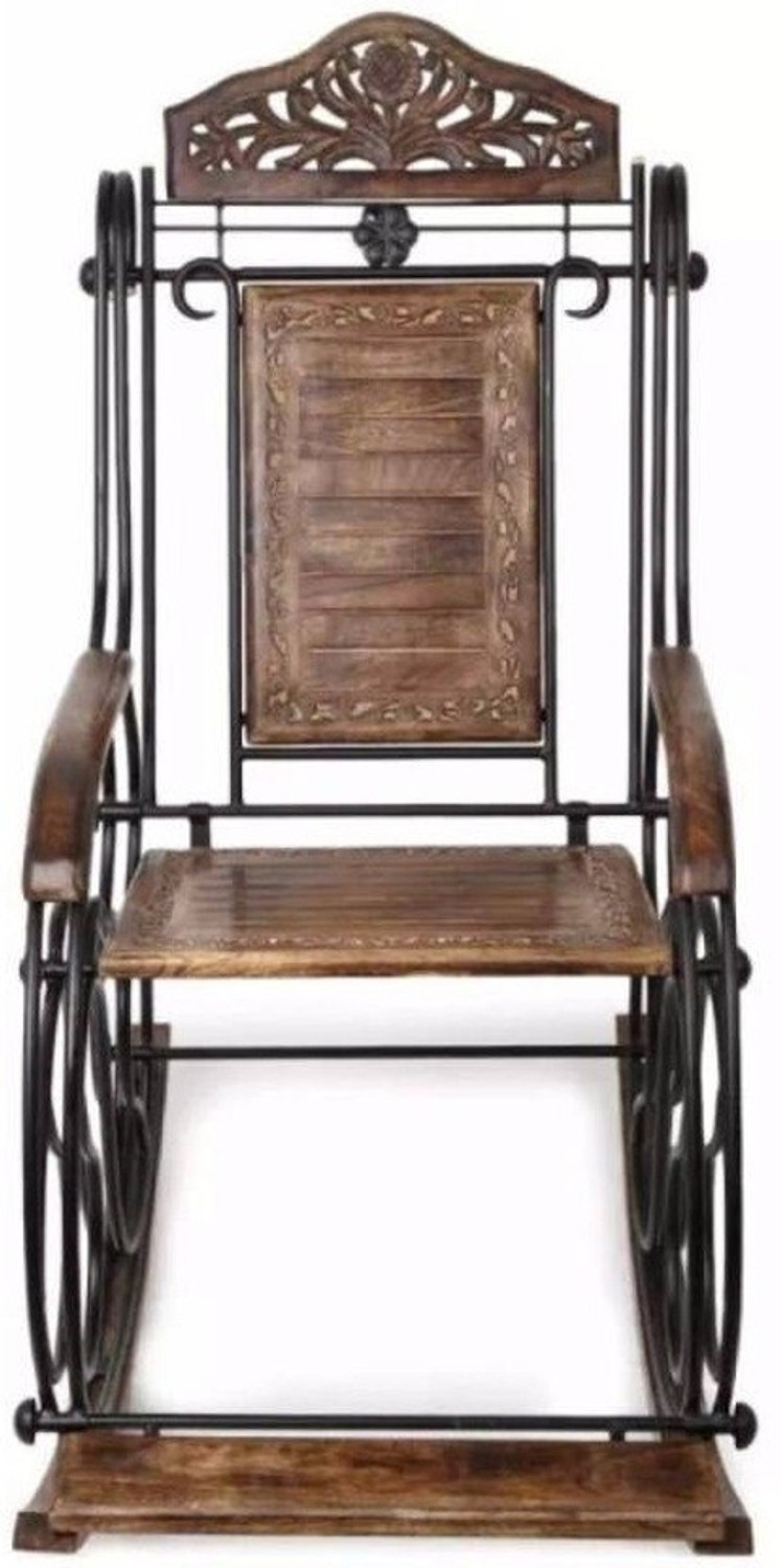 Image of Nilkamal Metal 1 Seater Rocking Chairs (Finish Color - Grey, Pre-assembled)