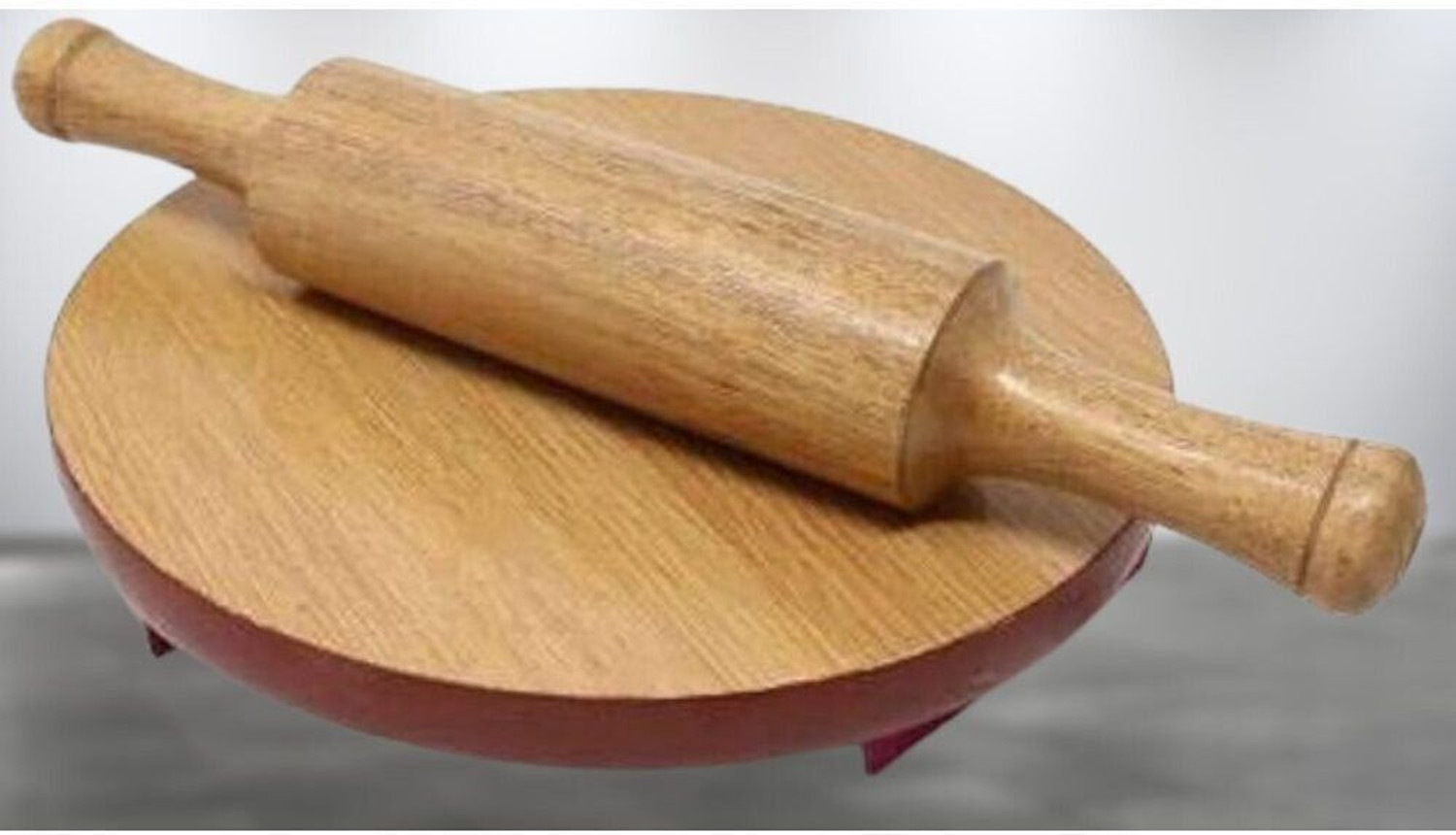 Image of shree click cart Rolling Pin & Board (Steel, Pack of 1)