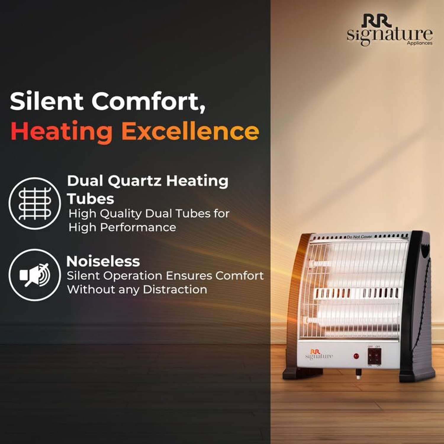Image of RR TPAQRHA3A8L08 QZ-209 Quartz Room Heater Quartz Room Heater