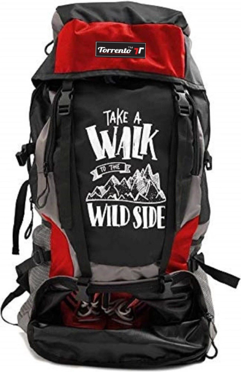 Image of Smartlook Travel for Outdoor Sport HikiIng bag blue Waterproof Backpack (BLACK, 70 L) Rucksack - 50 L (Black)