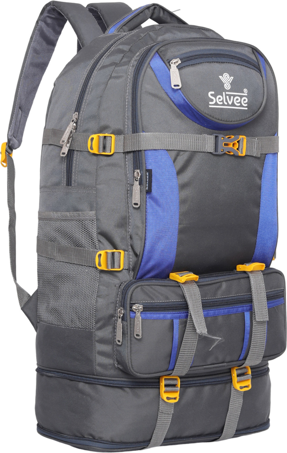Image of IMPULSE Thames 85 Liter Rucksack Bag Waterproof Travelling Trekking Hiking Camping Luggage Bag & Backpack (Navy Blue) Rucksack - 85 L (Blue)