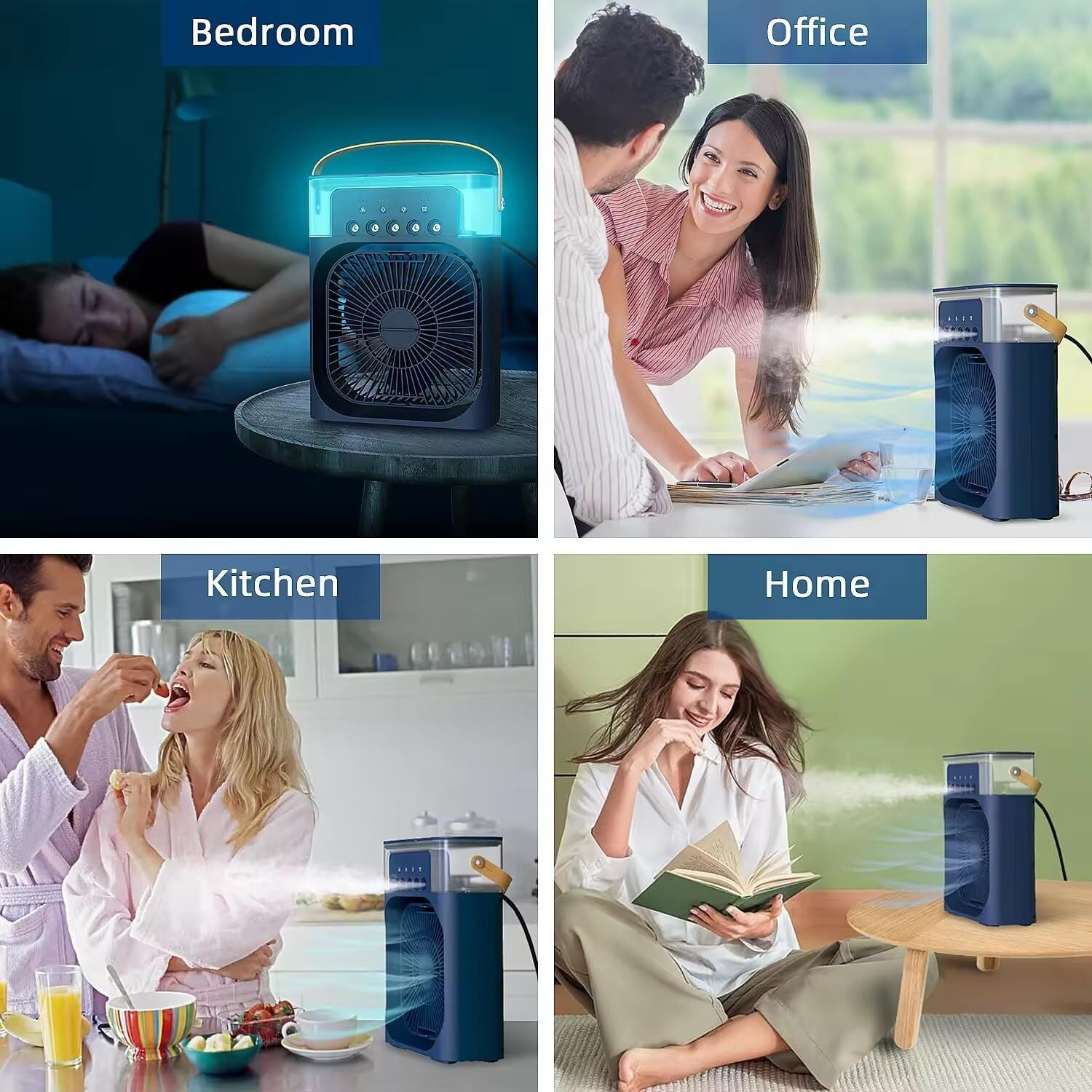 Image of Mketan 3.99 L Room /Personal Air Cooler (Blue, Mini Air Cooler)