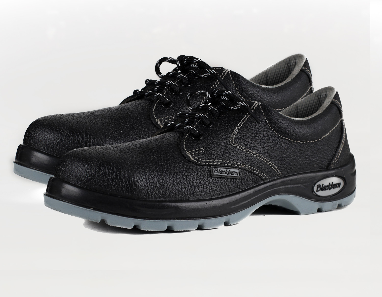 Image of Blackburn Steel Toe Leather Safety Shoe (Black, SB, Size 6)