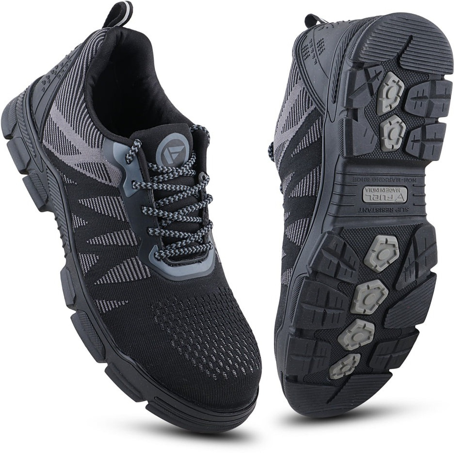 Image of FUEL Composite Toe Fabric Safety Shoe (Black, Grey, S1, Size 6)