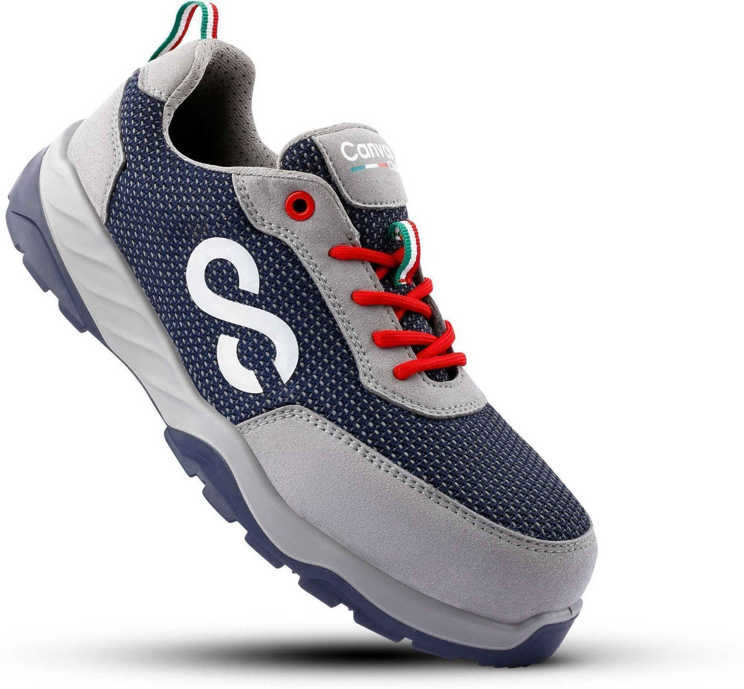 Image of Canvas Club Fiber Toe Synthetic Safety Shoe (Grey, S1, Size 9)