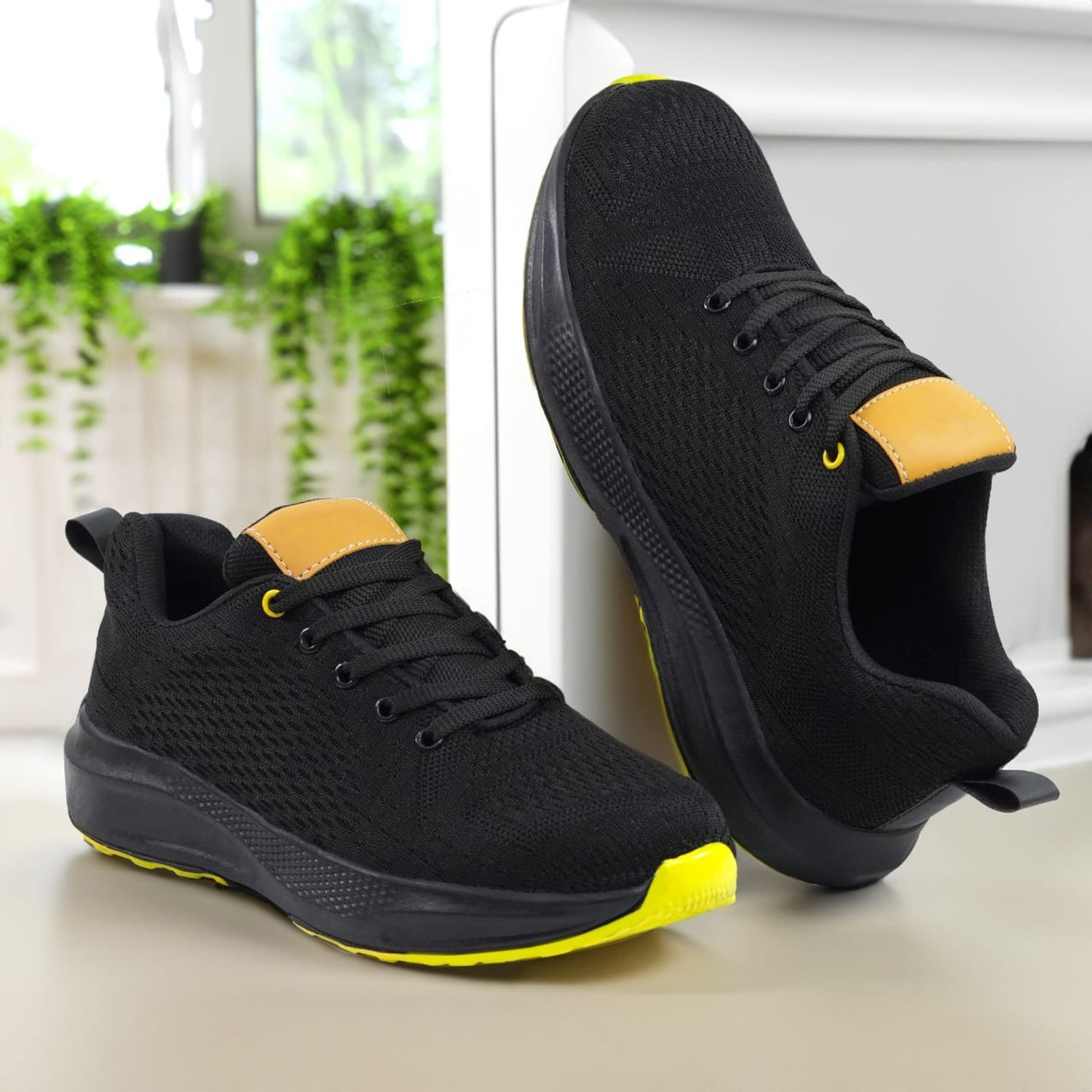 Image of lucystores Steel Toe Artificial Leather Safety Shoe (Black, S2P, Size 8)