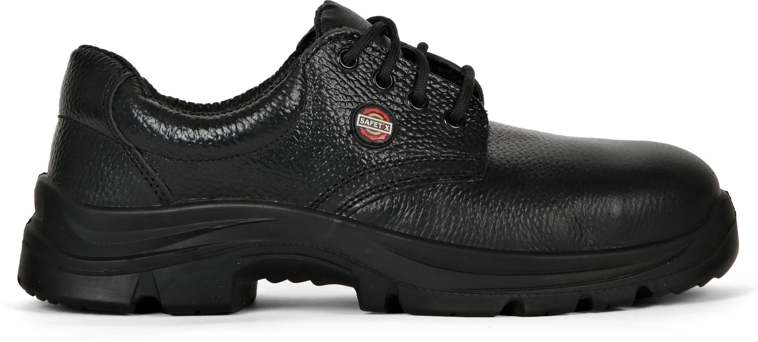Image of JK STEEL Steel Toe Genuine Leather Safety Shoe (Grey, S1, Size 7)