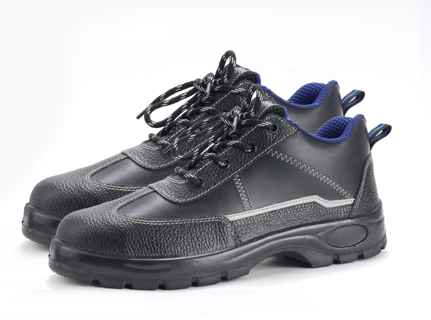 Image of Blackburn Steel Toe Leather Safety Shoe (Black, S1, Size 8)