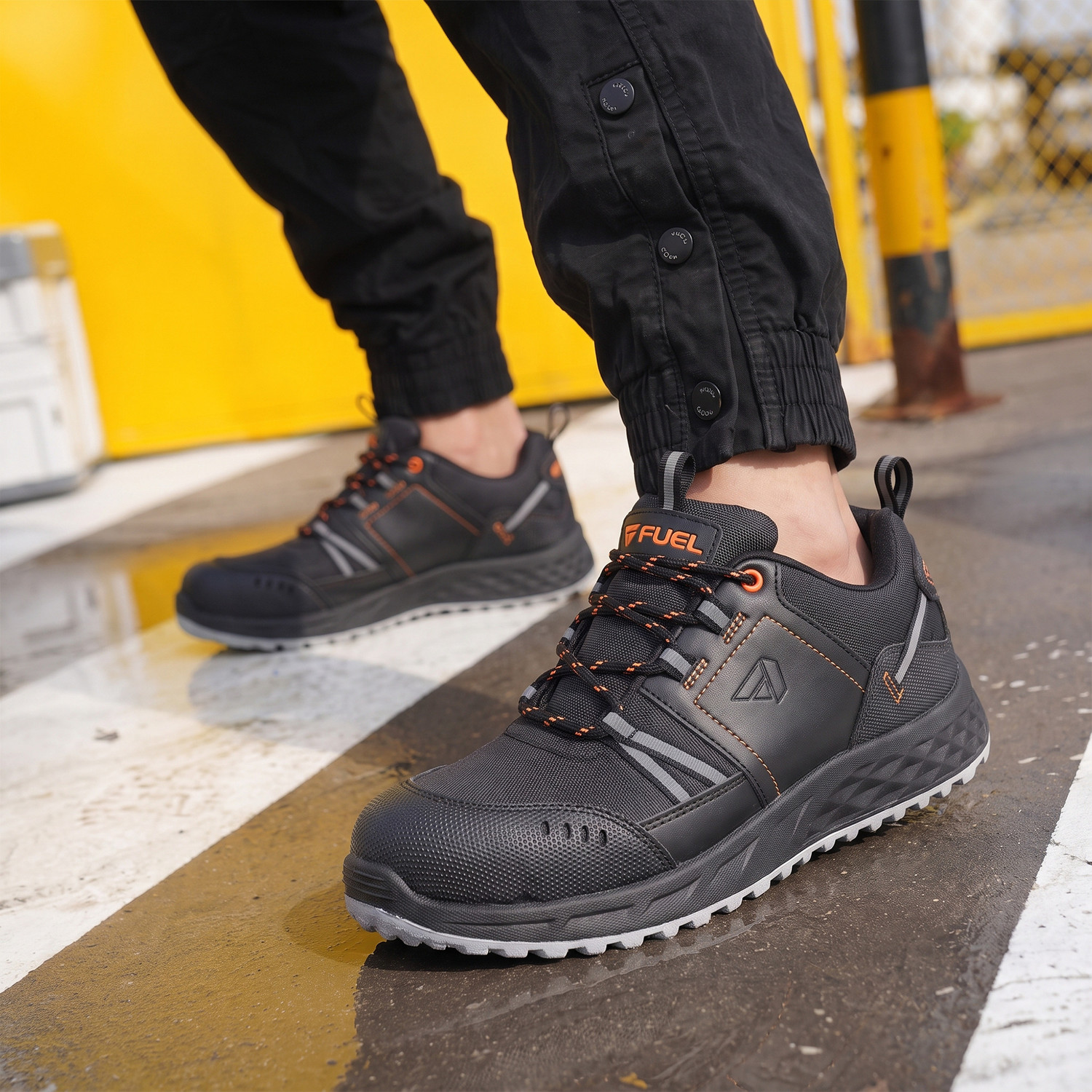 Image of Contablue Steel Toe Grain Leather Safety Shoe (Brown, S2, Size 5)