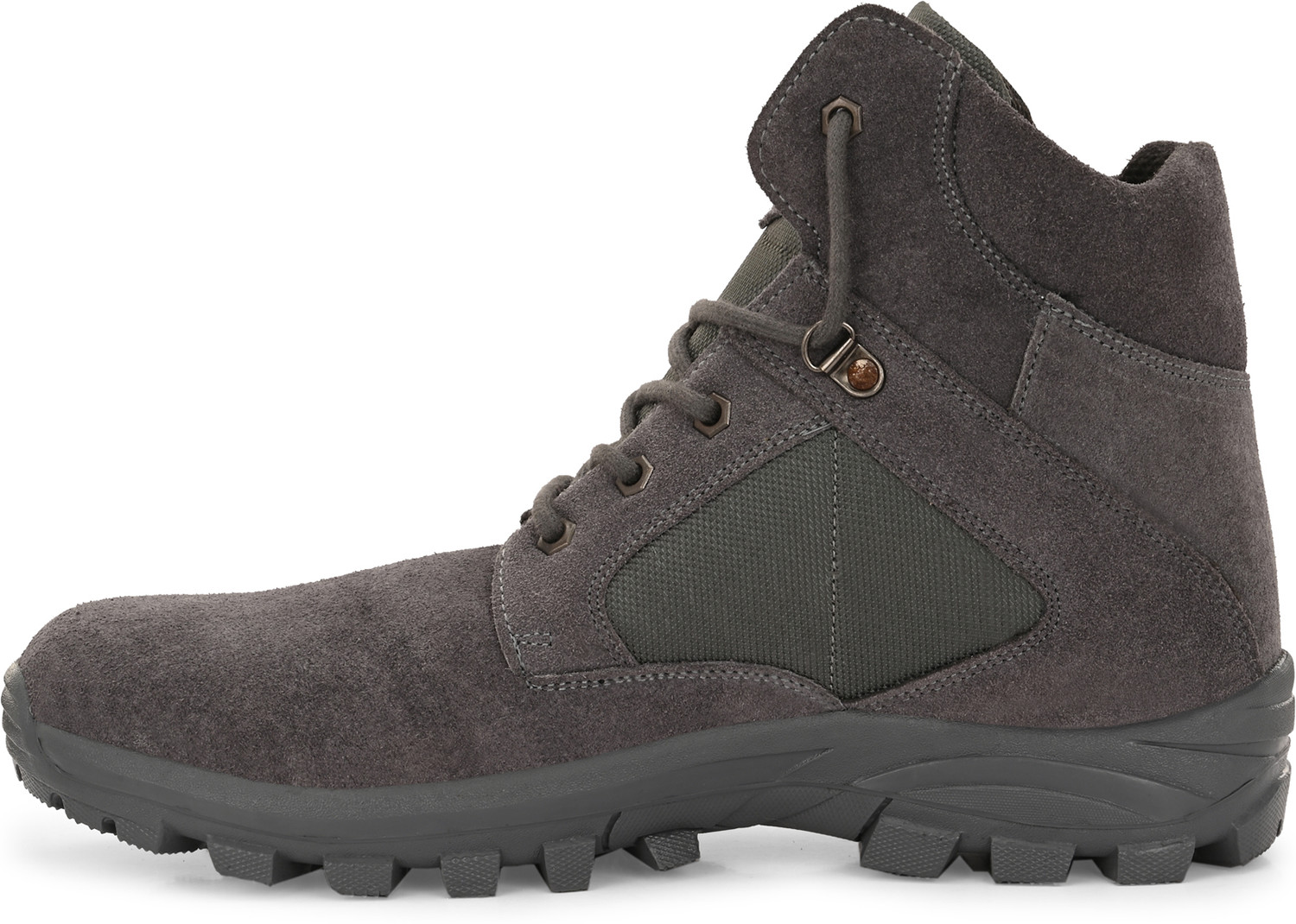 Image of Eego Italy Steel Toe Genuine Leather Safety Shoe (Grey, S1, Size 8)