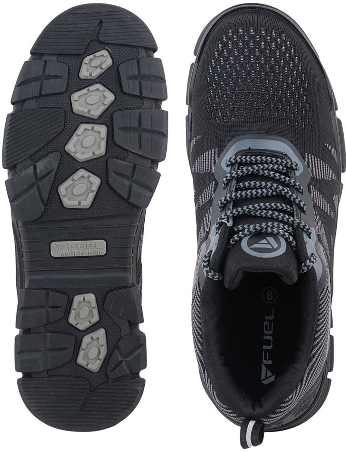 Image of FUEL Composite Toe Fabric Safety Shoe (Black, Grey, S1, Size 6)