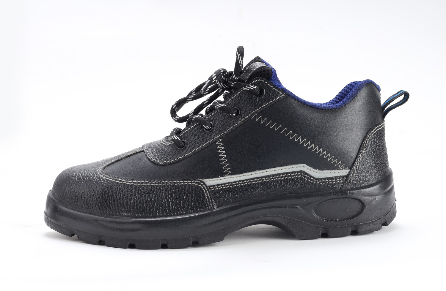 Image of Blackburn Steel Toe Leather Safety Shoe (Black, S1, Size 8)