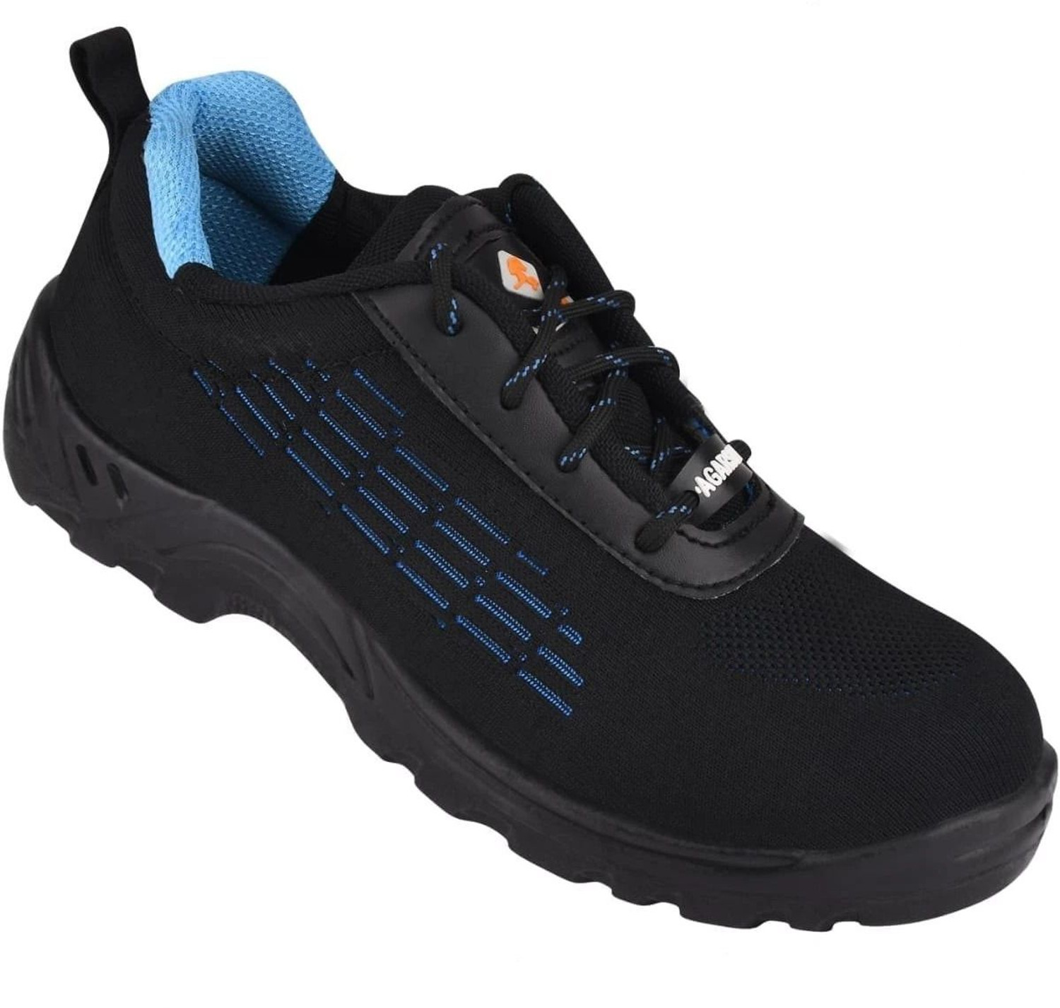 Image of Safety Jogger Alloy Toe Fabric Safety Shoe (Black, S3, Size 8)