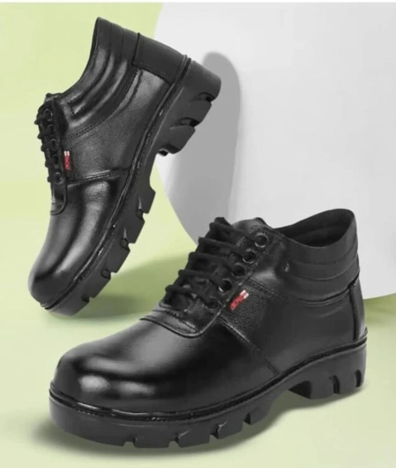 Image of Joker Steel Toe Leather Safety Shoe (Black, S1, Size 8)