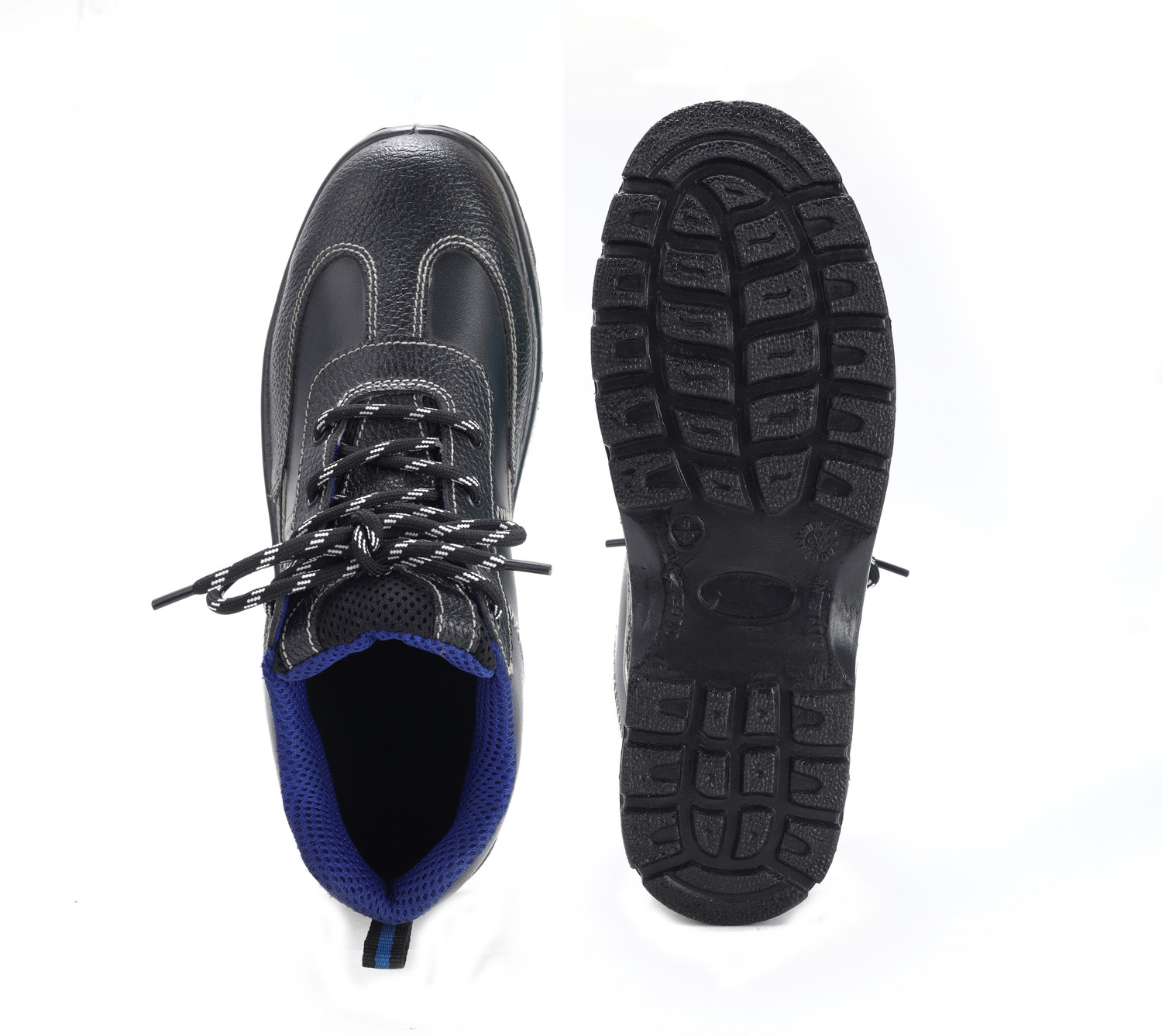 Image of Blackburn Steel Toe Leather Safety Shoe (Black, S1, Size 8)