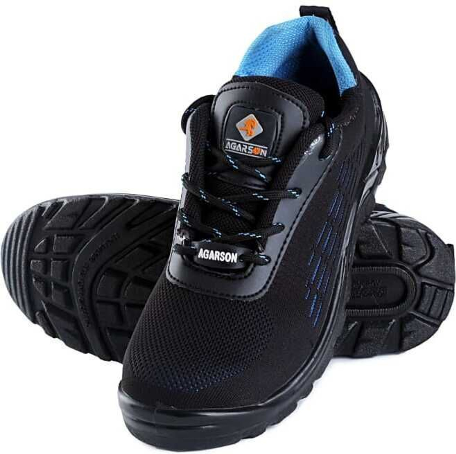 Image of Safety Jogger Alloy Toe Fabric Safety Shoe (Black, S3, Size 8)