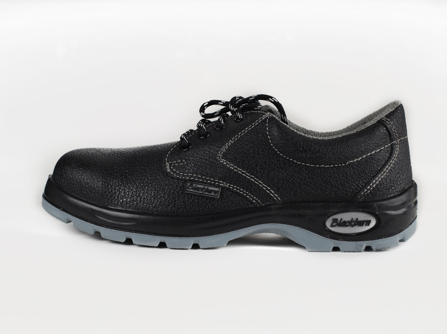 Image of Blackburn Steel Toe Leather Safety Shoe (Black, SB, Size 6)