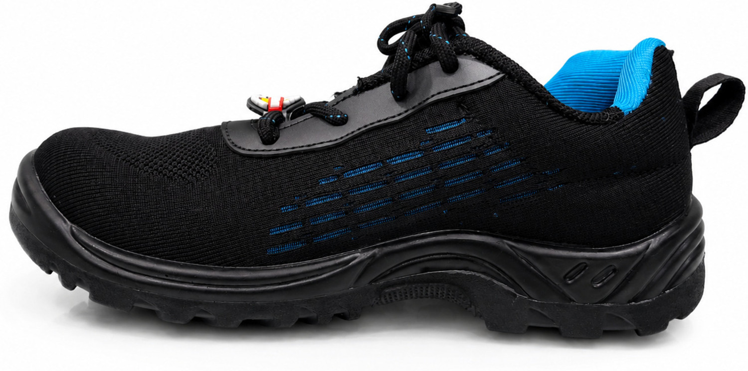 Image of Safety Jogger Alloy Toe Fabric Safety Shoe (Black, S3, Size 8)