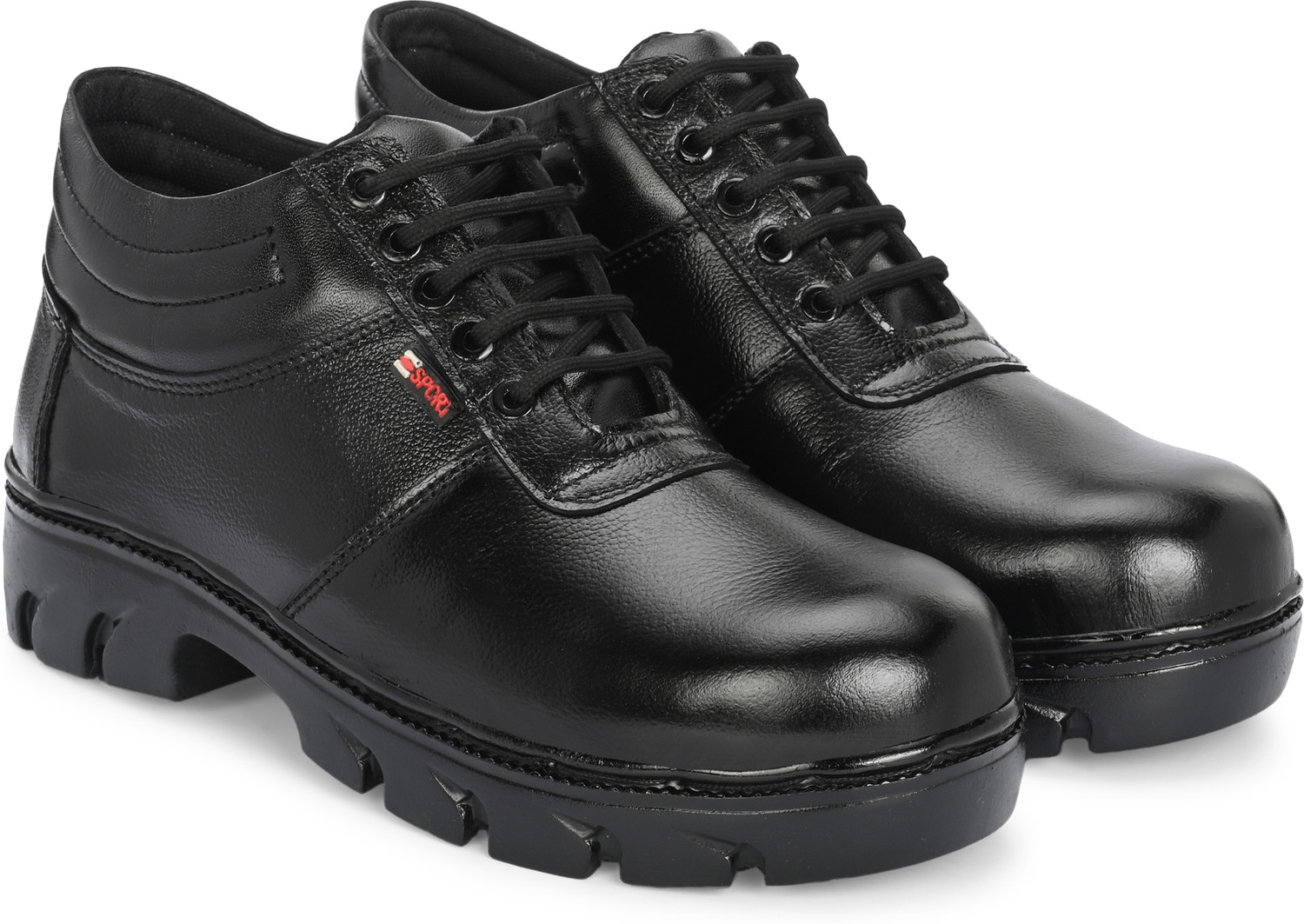 Image of Joker Steel Toe Leather Safety Shoe (Black, S1, Size 8)